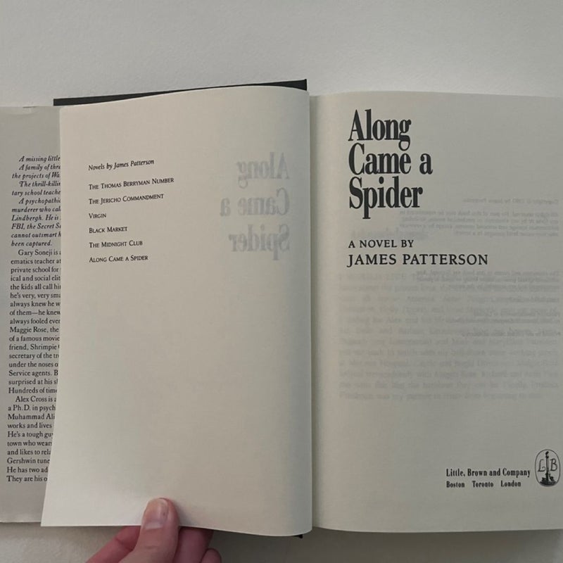 Along Came a Spider First Edition 