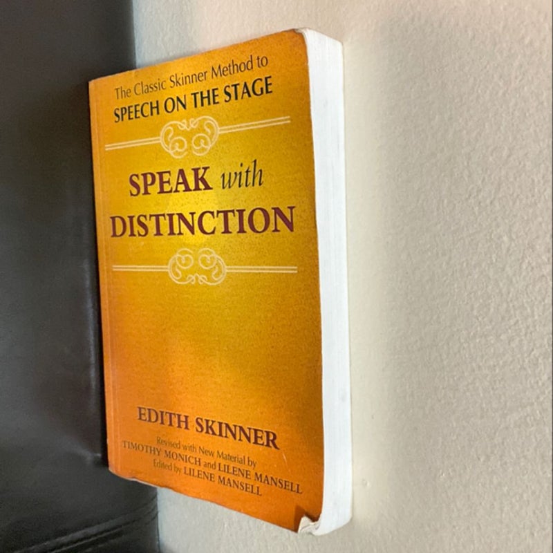 Speak with Distinction