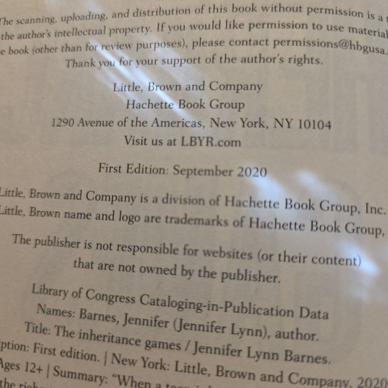 The Inheritance Games