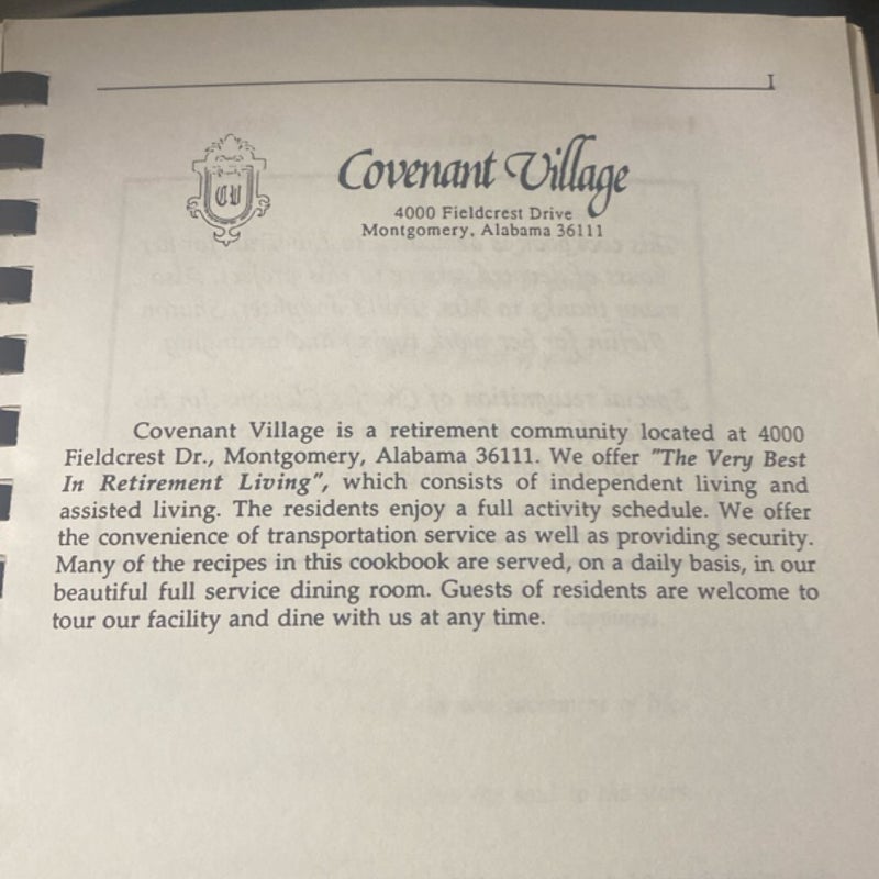 The Village Cookery cookbook