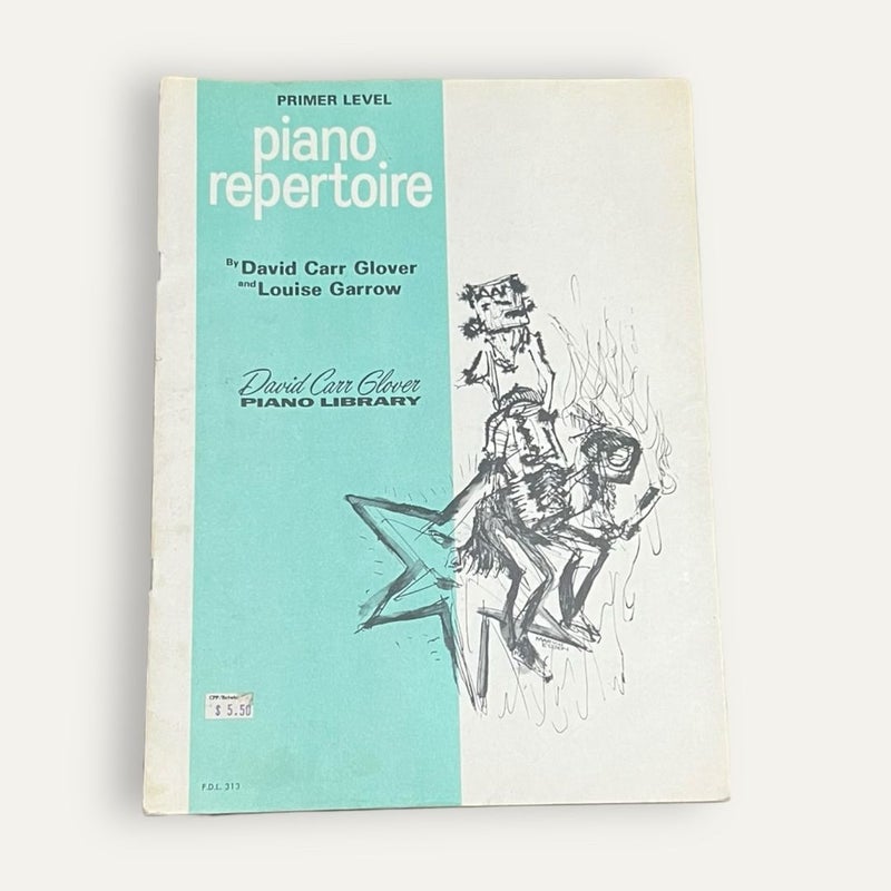 Vintage Sheet Music Piano Repertoire David Glover 1968 Paperback Book 