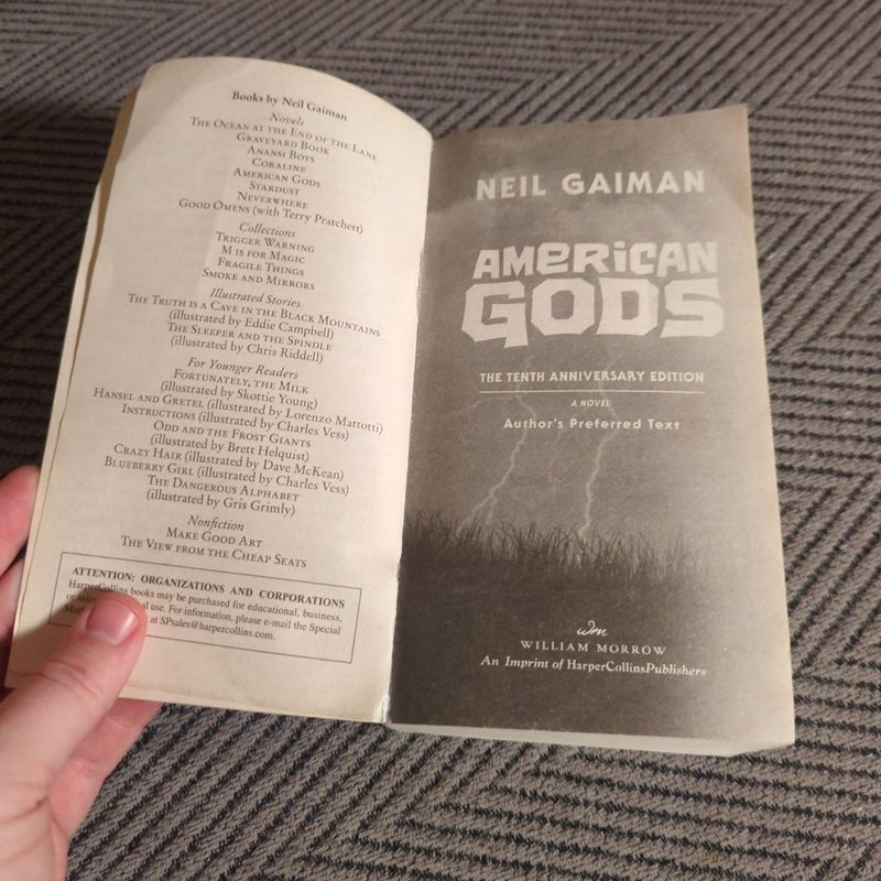 American Gods: the Tenth Anniversary Edition