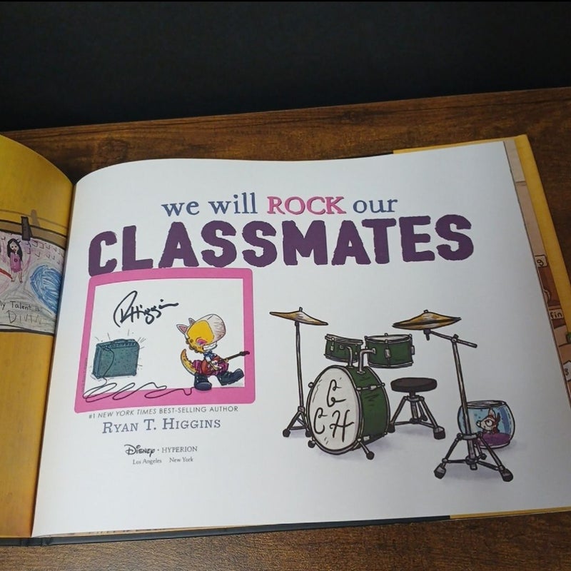 Disney We Will Rock Our Classmates SIGNED EDITION Hardcover Book