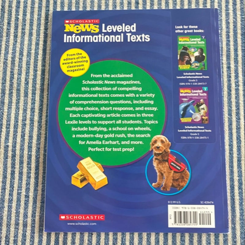 Scholastic News Leveled Informational Texts Grade 4