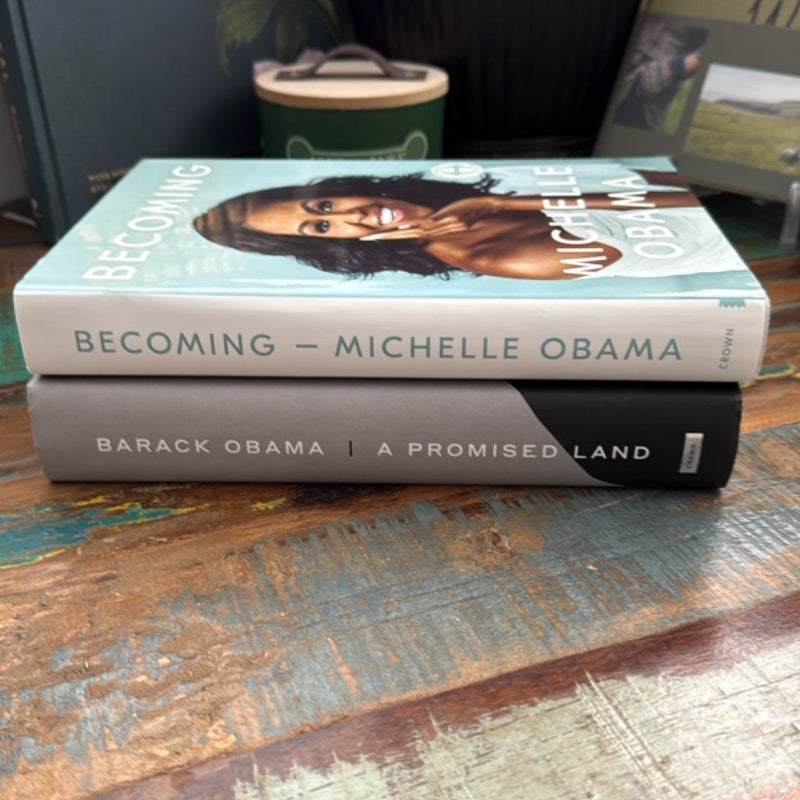 2 OBAMA BOOKS: A Promised Land & Becoming Michelle