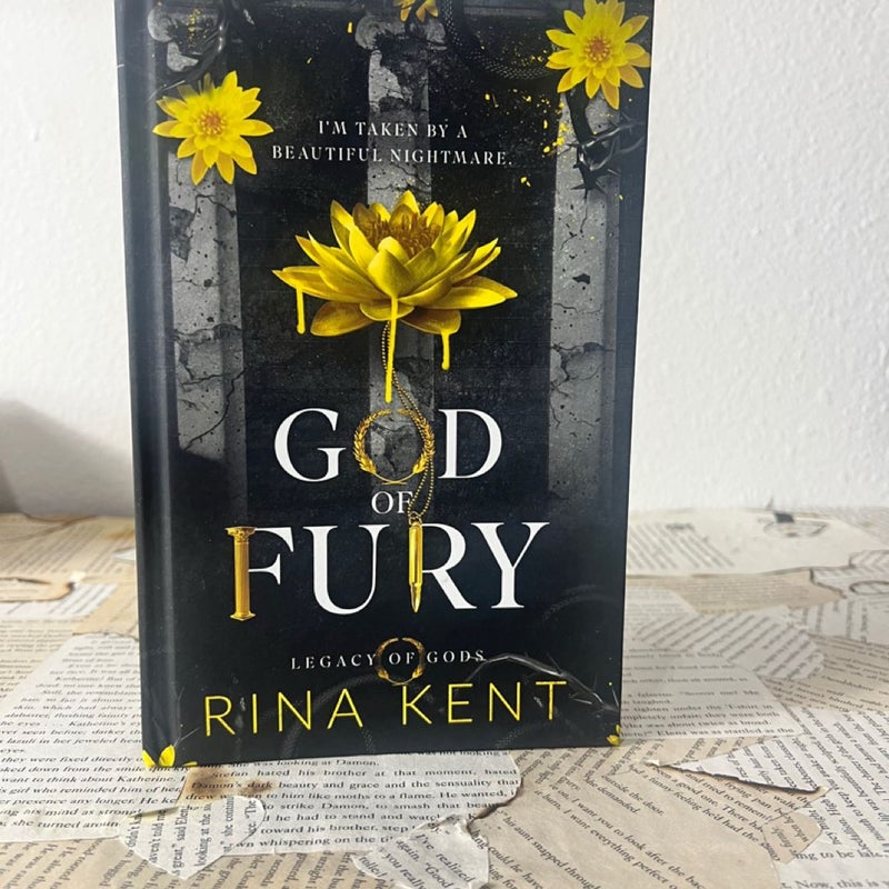 OOP indie god of fury hardcover rina Kent