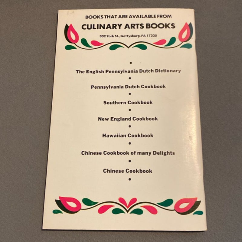 Pennsylvania Dutch Cookbook