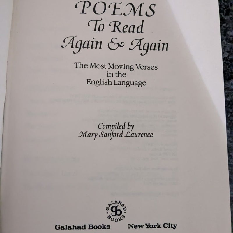 Best Loved Poems to Read Again and Again