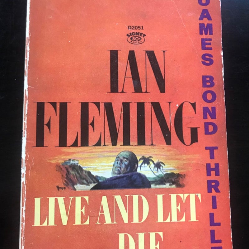 James Bond Thriller Ian Fleming 1954 Live And Let Die Vintage Paperback Signet