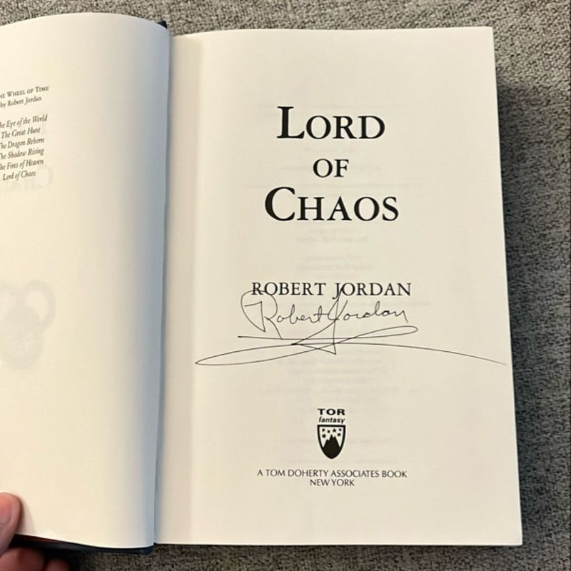 Lord of Chaos first edition signed