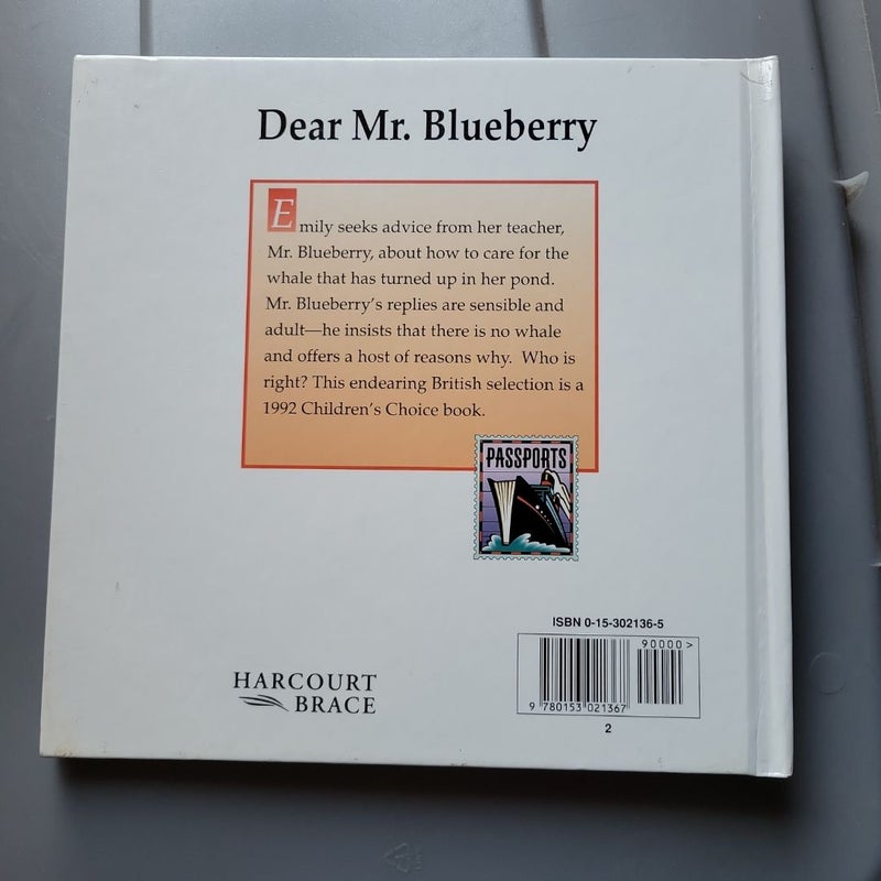 Dear Mr. Blueberry