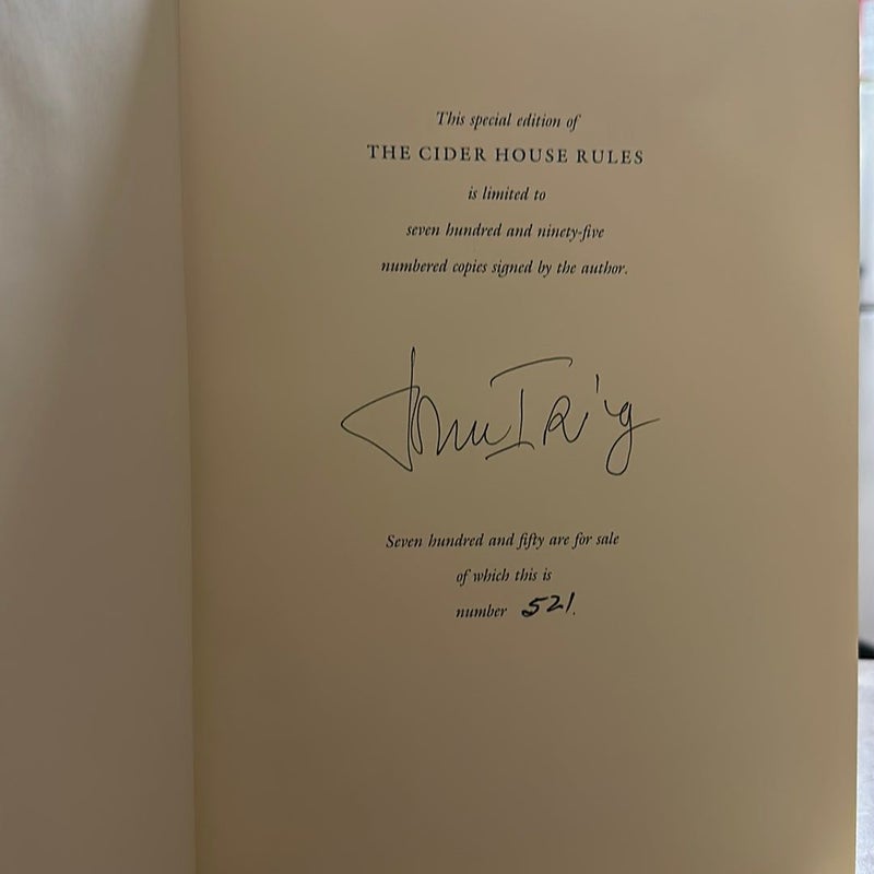 The Cider House Rules AUTOGRAPHED Special Edition #521 of 795