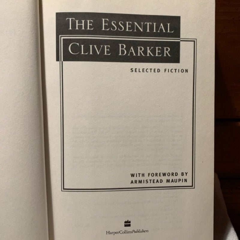 The Essential Clive Barker