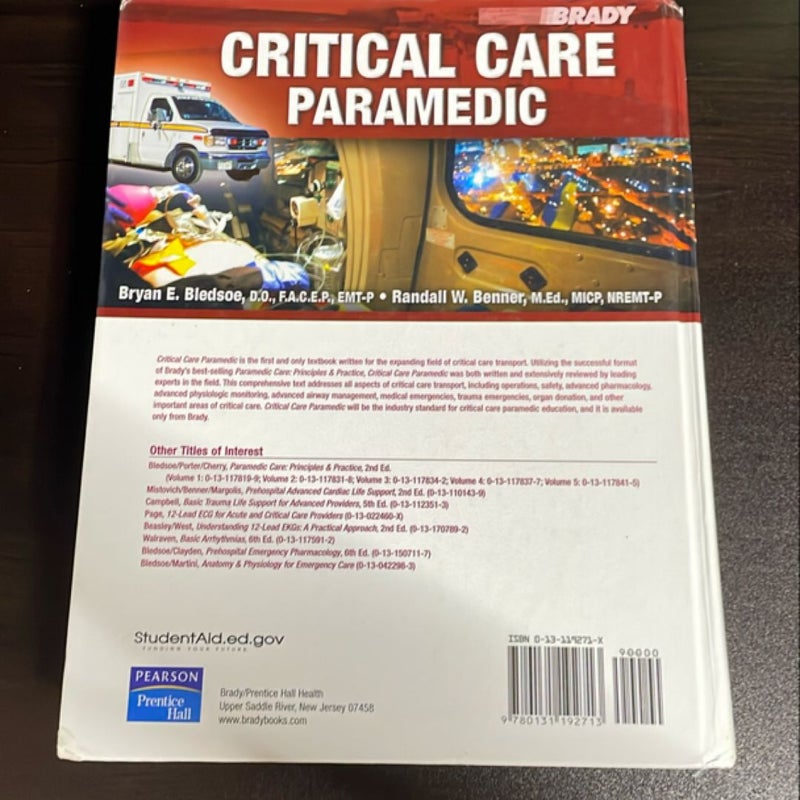 Critical Care Paramedic