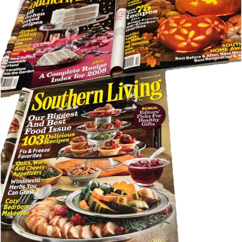 Southern Living Magazine Lot (3 Issues)