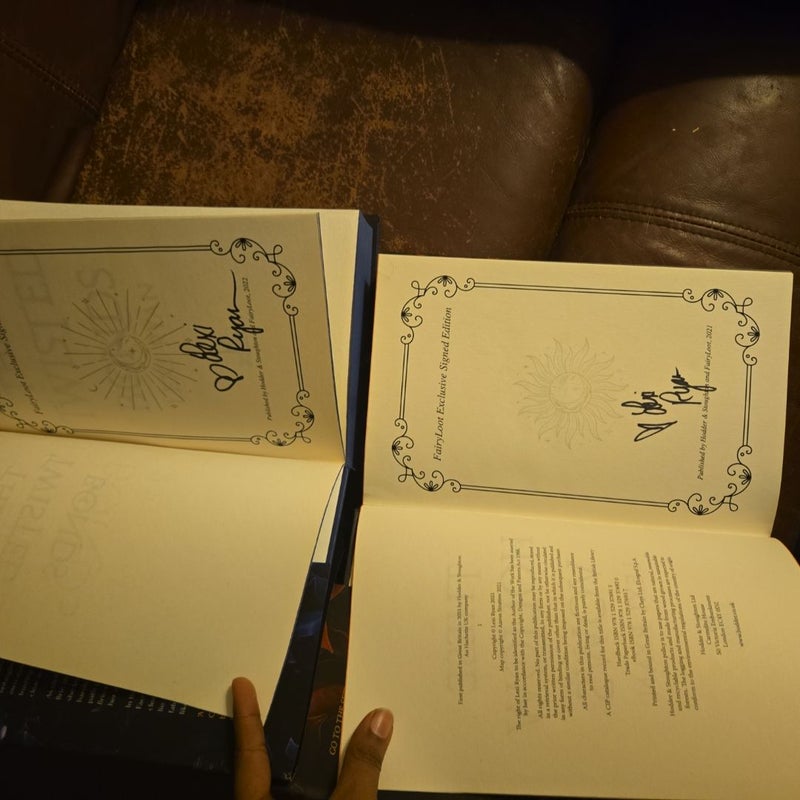 Fairyloot signed first edition these hollow vows these twisted bonds