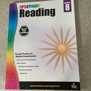 Spectrum Reading, Grade 8