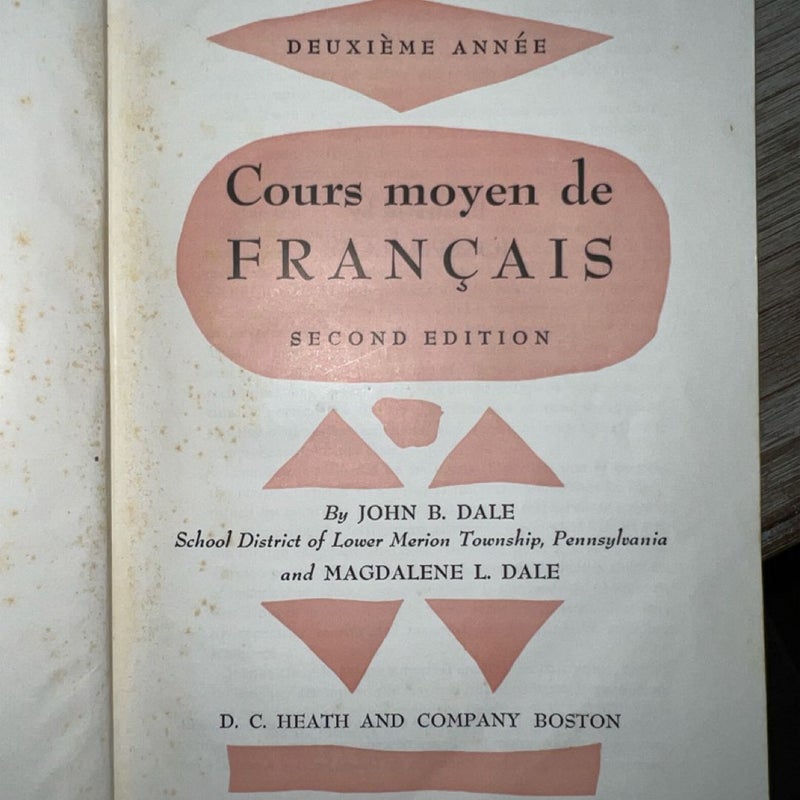 Cours Moyen de Francais