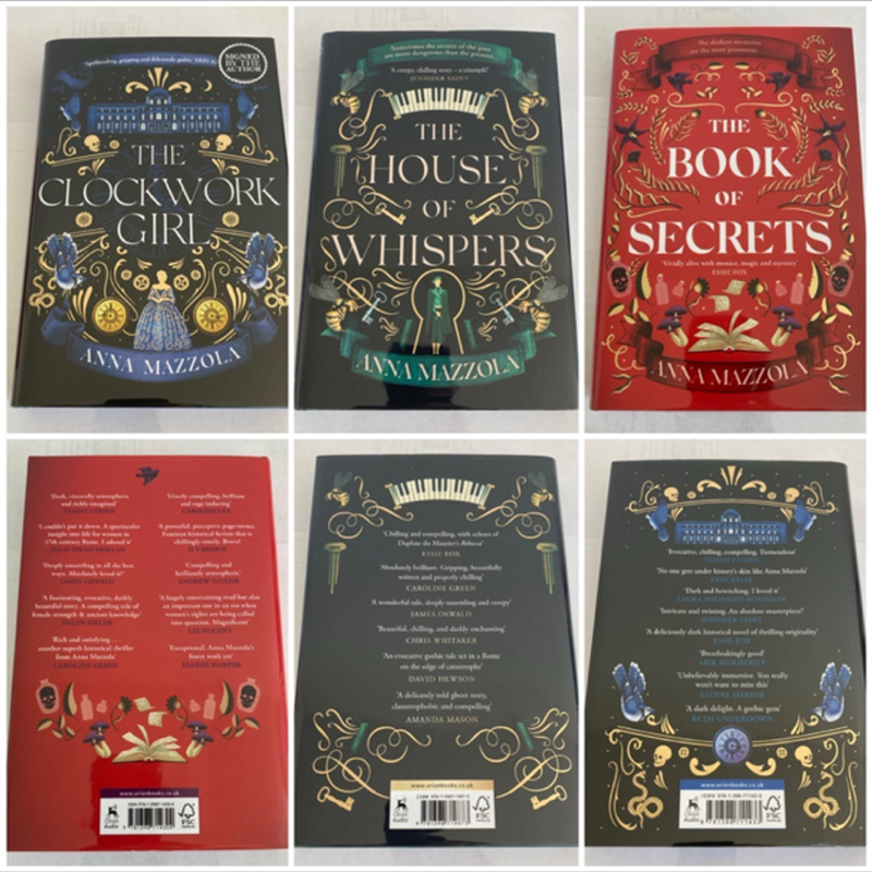 The Clockwork Girl (SIgned), The House of Whispers, The Book of Secrets (SIGNED &Dated) Waterstones 1/1 Editions
