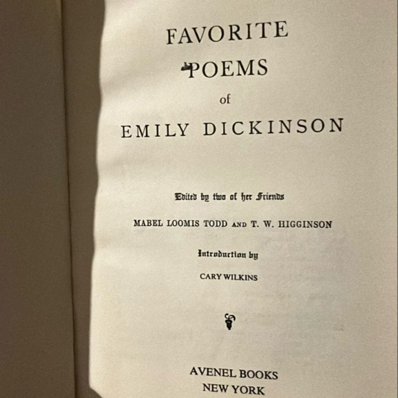 Famous Poems of Emily Dickinson 