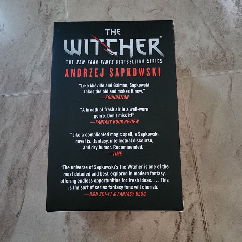 5 Witcher Paperbacks by Andrzej Sapkowksi