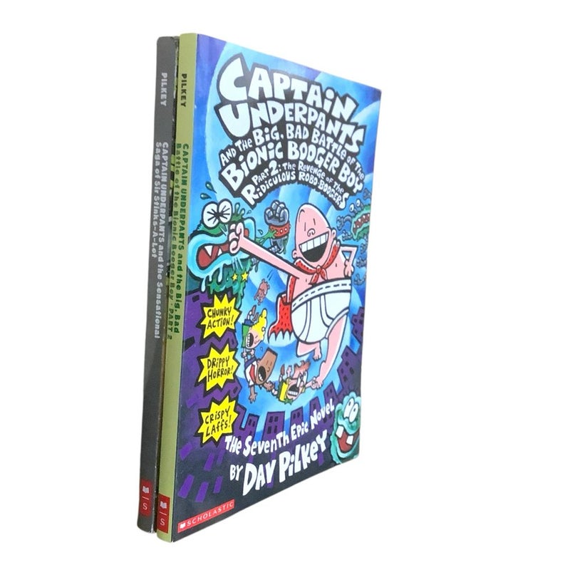 2 The Adventures of Captain Underpants Series Books