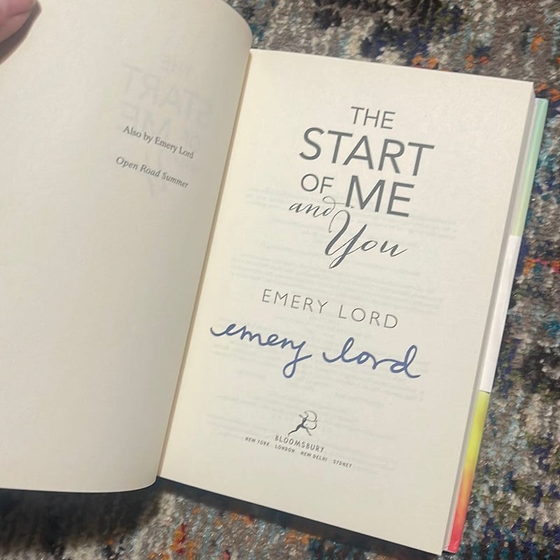 SIGNED The Start of Me and You