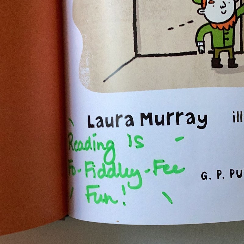 The Gingerbread Man and the Leprechaun Loose at School Signed by Author Laura Murray