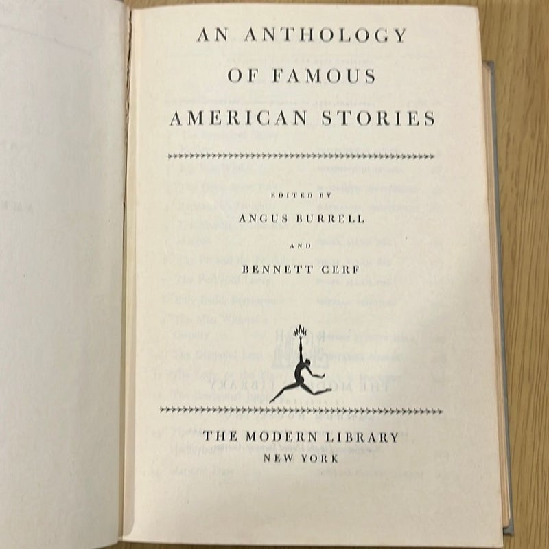 An Anthology of Famous American Stories