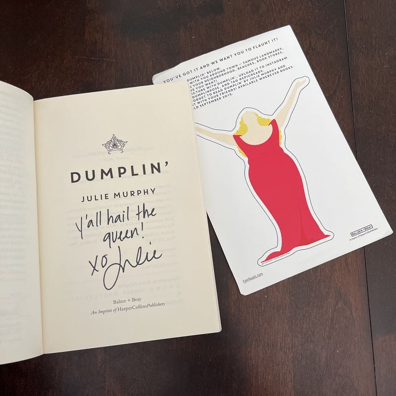 SIGNED ARC Dumplin’