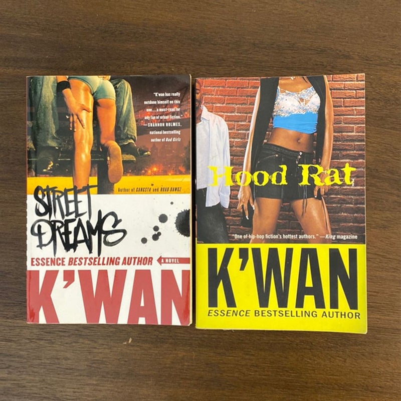 Essence Bestselling Author K’wan Foye Paperback Bundle: Hood Rat & Street Dreams