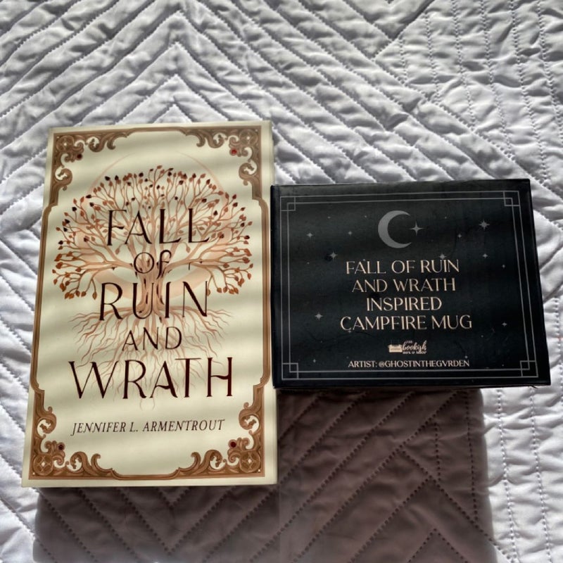 Fall of Ruin and Wrath Bookishbox exclusive edition with mug