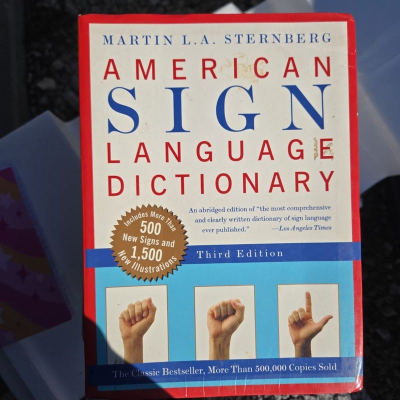 American Sign Language dictionary 