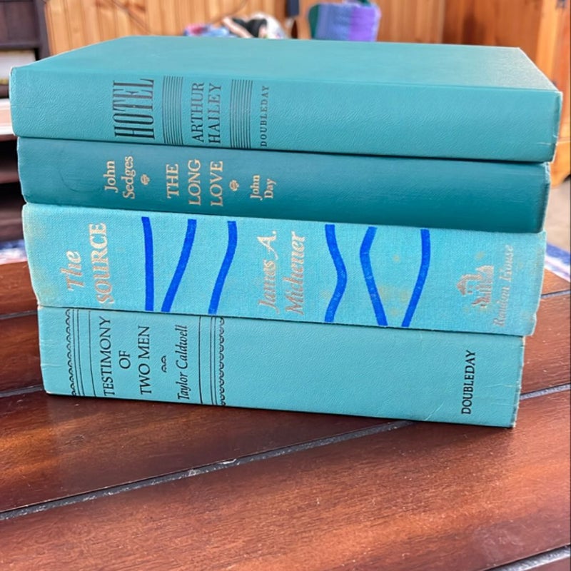 Vintage Bundle of 4 Books - Bluegreen