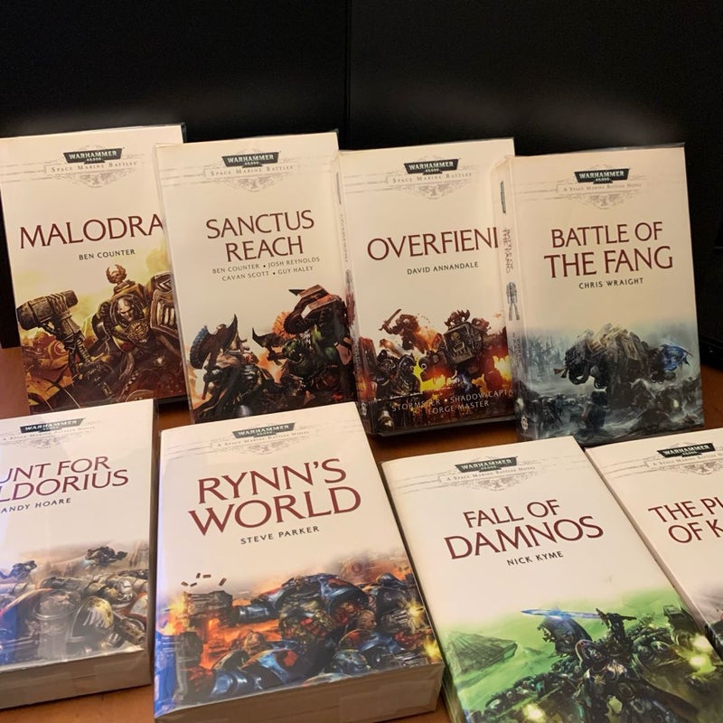 Warhammer 40k: Space Marine Battles Series: Malodrax, Sanctus Reach, Overfiend, Battle of the Fang, Hunt for Voldorius, Rynn’s World, Fall of Damnos, The Purging of Kadillus
