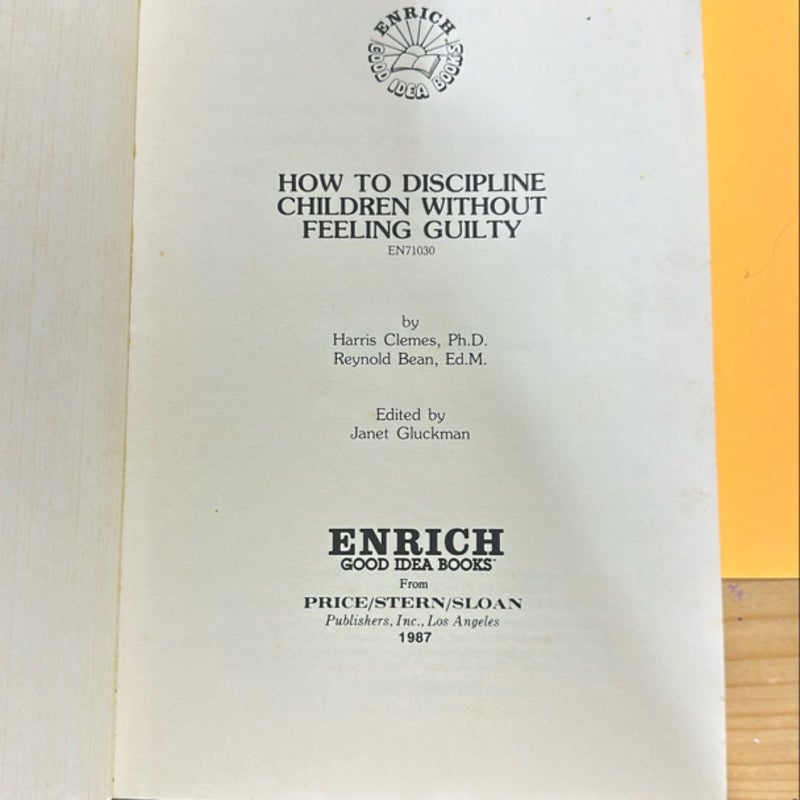 How to Discipline Children Without Feeling Guilty
