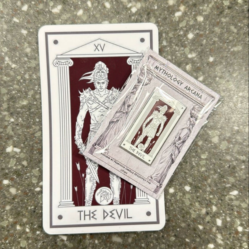 LITJOY mythology Arcana the devil pin and card