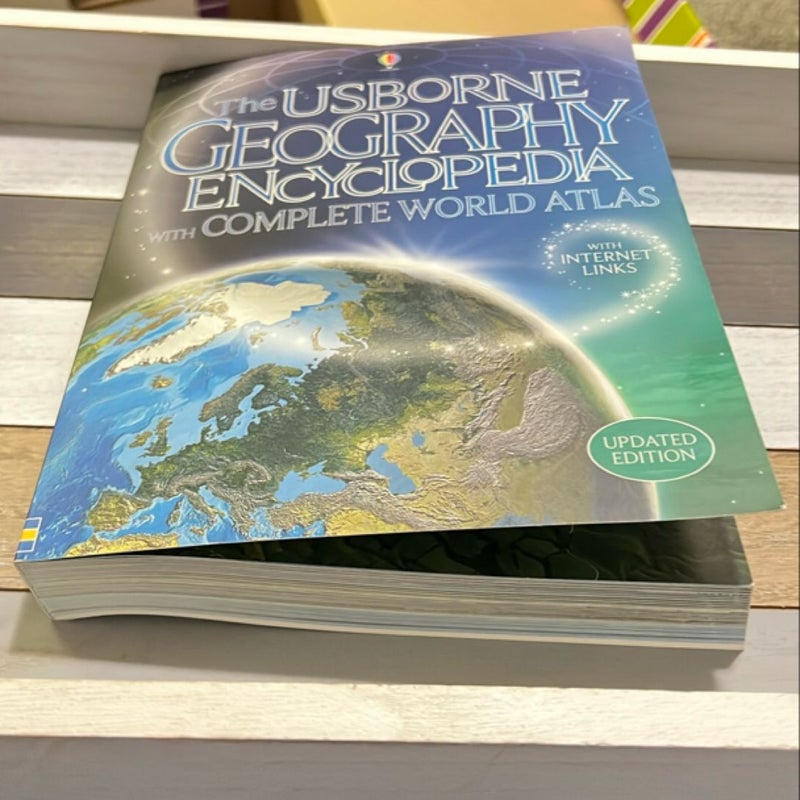 The Usborne Georgraphy Encyclopedia with Complete World Atlas