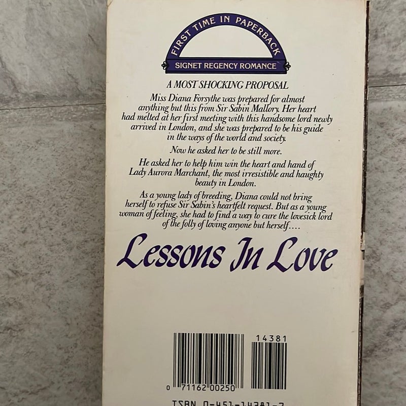 Lessons in Love