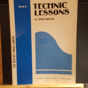 Bastien Piano Library Technic Lessons Level 2