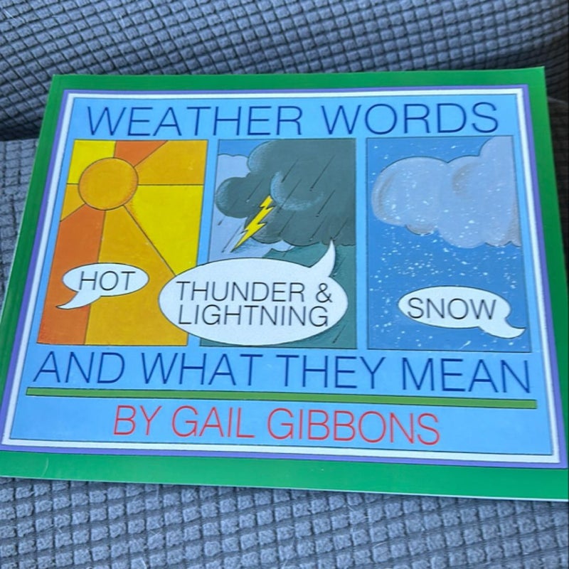 Weather Words and What They Mean