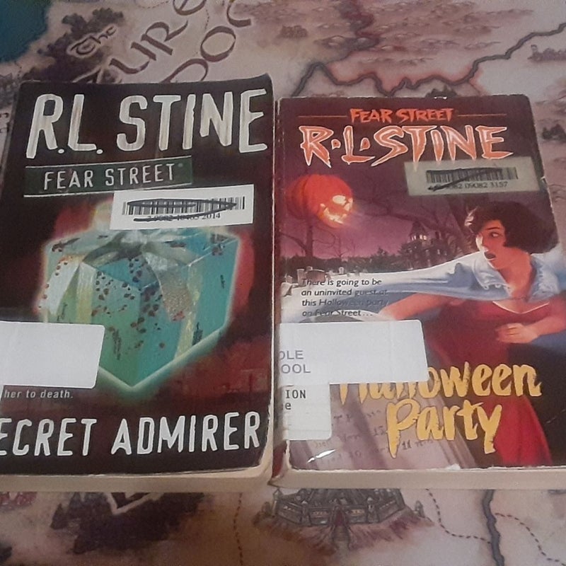 3 R.L. Stine Fear Street book lot The Confession,  Halloween Party, Secret Admirer