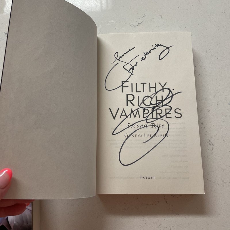 Filthy Rich Vampire - hand signed 