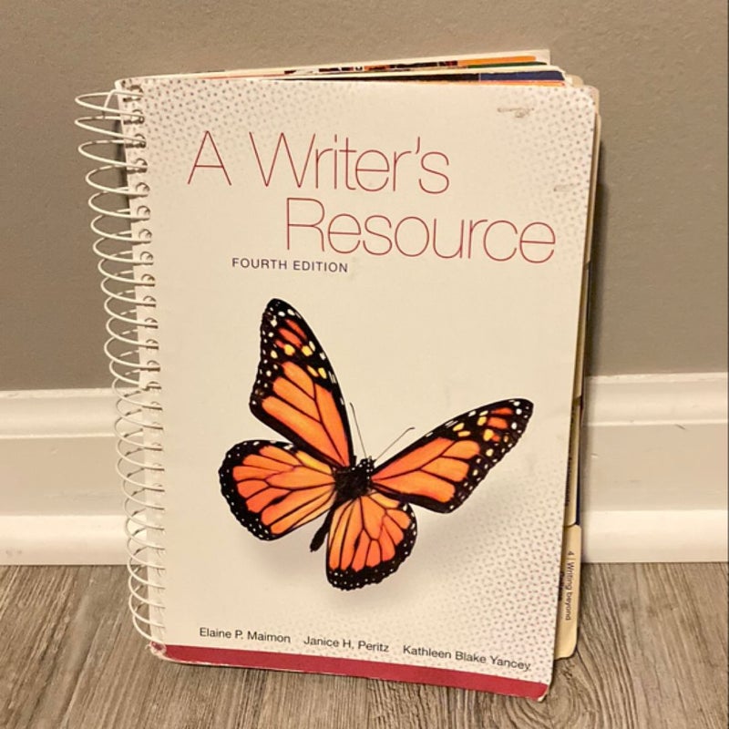 A Writer's Resource (spiral) with Student Access to Catalyst 2. 0