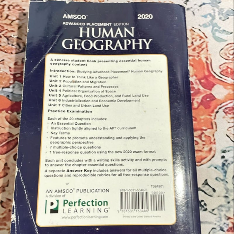 Advanced Placement Human Geography, 2020 Edition