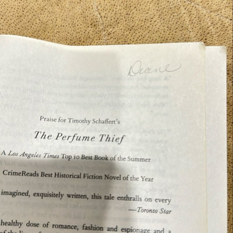 The Perfume Thief signed copy