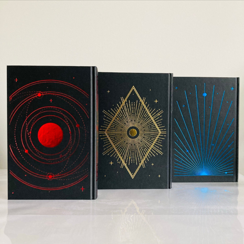 Red Rising Trilogy SIGNED Fairyloot Iron Editions w/ Fairyloot Red Rising Bookmarks!