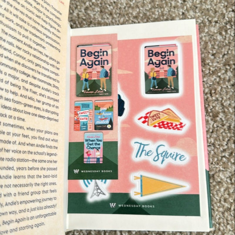 Begin Again (With Stickers and Bookmark)