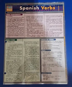Bar Charts, Inc Quick Study Academic SPANISH VERBS
