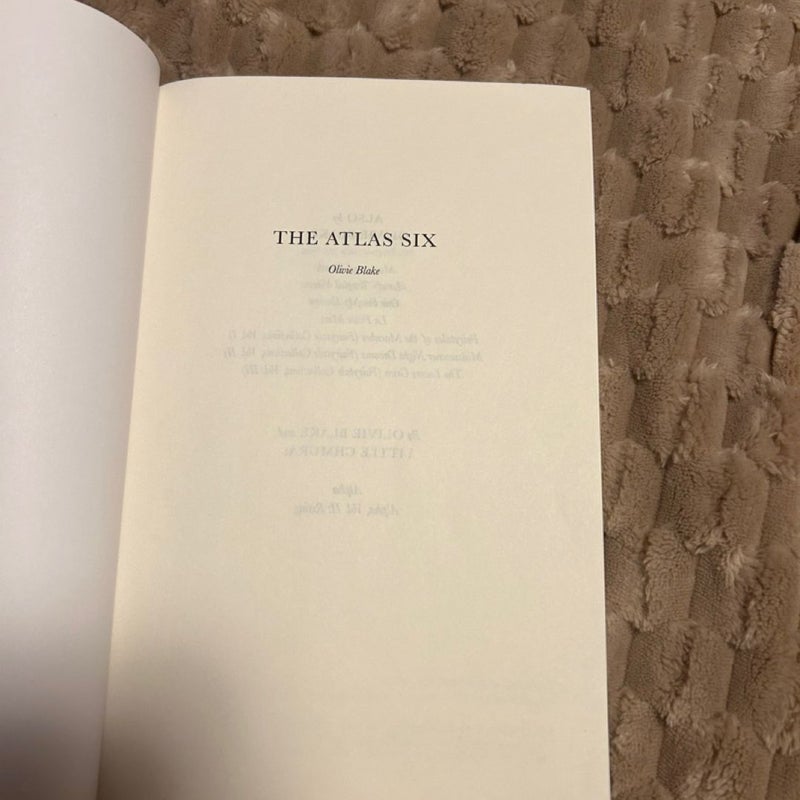 The Atlas Six paperback (self-published) 
